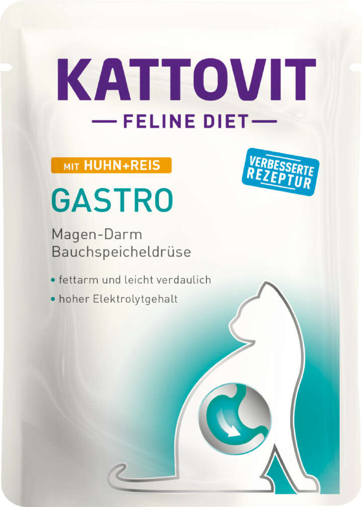 KATTOVIT Katzen-Nassfutter Gastro Huhn+Reis
